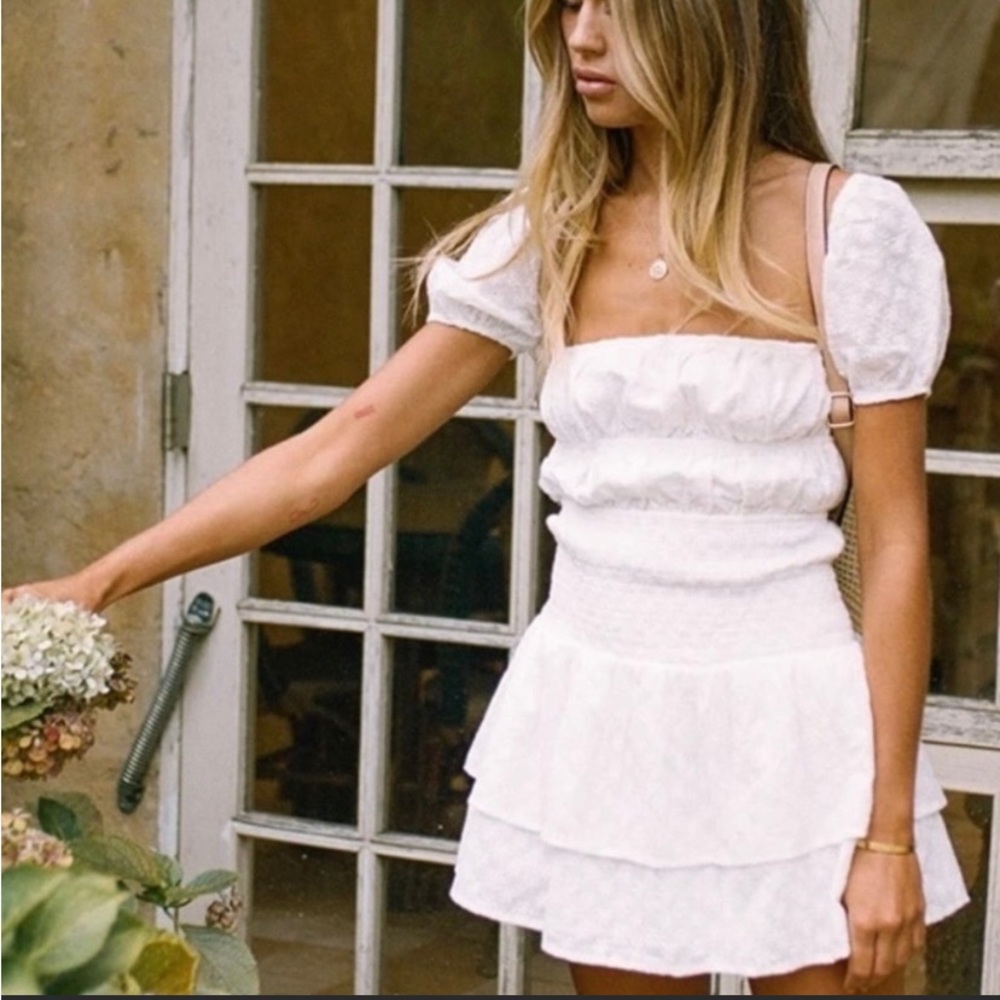 Sabo Skirt Gypsy mini dress XS white